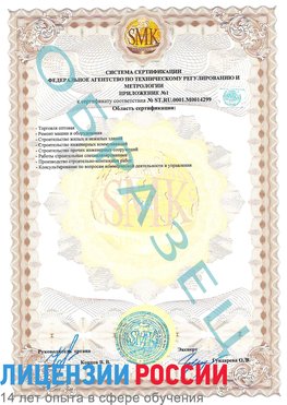 Образец сертификата соответствия (приложение) Черкесск Сертификат ISO 14001
